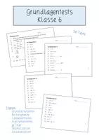 Vorschau - Test - Grundlagentests/ Kopfrechentests Mathe Klasse 6 - Seite 1