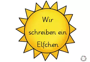 Vorschau - Arbeitsblätter - Materialpaket Elfchen - Seite 1
