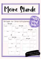 Vorschau - Arbeitsblätter - Meine Stunde - Vorlagen zur Unterrichtsplanung - Deckblatt