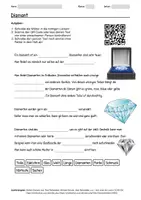 Vorschau - Arbeitsblätter - Arbeitsblatt zum Thema "Diamant" + Onlineübung & MP3 + Mindmap + Infografik - Deckblatt
