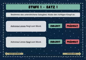 Vorschau - Interaktives Material - Satzglieder bestimmen - interaktive PDF - Seite 2