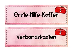 Vorschau - Arbeitsblätter - Erste-Hilfe-Koffer (Verbandskasten) - Seite 2