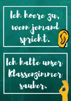 Vorschau - Poster - Klassenregeln Klasse 5 6 Design Ich-Form Klassendeko Classroommanagement - Seite 3