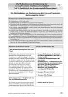 Vorschau - Stundenentwürfe - Die Maßnahmen zur Eindämmung der Corona-Pandemie. Rechtsstaat in Gefahr? - Seite 2