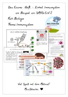Vorschau - Unterrichtsreihen - Immunsystem - am Beispiel Corona (Sars-CoV-2) - Deckblatt