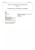 Vorschau - Stundenentwürfe - UB Entwurf Mal-Plus-Häuser erforschen - Deckblatt