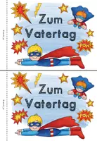 Vorschau - Arbeitsblätter - Vatertag Miniheft | Superheld | Grundschule Kl. 1–2 – Geschenk schreiben & gestalten (Opa & Onkel) - Seite 1