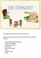 Vorschau - Fördermaterial/Inklusion - Nahrung und Jagd Steinzeit - Kartei - - Seite 1