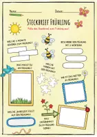 Vorschau - Arbeitsblätter - Im Frühling - Steckbrief - Seite 1