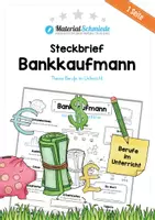 Vorschau - Arbeitsblätter - Steckbrief: Beruf Bankkaufmann - Deckblatt