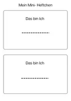 Vorschau - Mal- und Bastelvorlagen - Materialpaket Das bin ICH - Seite 1