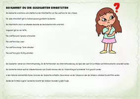 Vorschau - Stationenlernen - Deutsch: Klasse 2 Flex und Flora Quizfragen - Seite 1