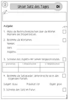 Vorschau - Arbeitsblätter - Starteraufgabe / Rechtschreibübung: Unser Satz des Tages - Seite 2