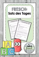 Vorschau - Arbeitsblätter - Starteraufgabe / Rechtschreibübung: Unser Satz des Tages - Deckblatt
