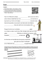 Vorschau - Arbeitsblätter - Arbeitsblatt zum Thema "Eisen" + Onlineübung & MP3 + Infografik - Deckblatt
