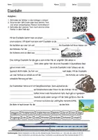 Vorschau - Arbeitsblätter - Arbeitsblatt zum Thema "Eisenbahn" + Onlineübung & MP3 + Mindmap + Infografik - Deckblatt