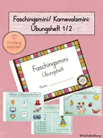 Vorschau - Arbeitsblätter - Faschingsmini / Karnevalsmini - Übungsheft Deutsch 1/2 - Deckblatt