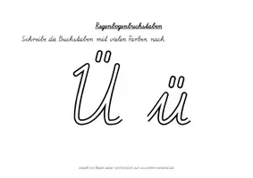 Vorschau - Stationenlernen - Buchstabe Ü - Arbeitsblätter, Spiele - Fibel - SAS - Seite 1