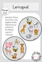 Vorschau - Stationenlernen - Lernspiel Tiere - Deckblatt