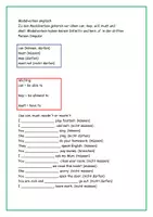 Vorschau - Arbeitsblätter - Englisch Modalverben Erklärung Aufgaben Lösungen - Seite 2