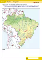 Vorschau - Arbeitsblätter - Brasilien – Topographie - Deckblatt