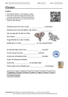 Vorschau - Arbeitsblätter - Arbeitsblatt zum Thema "Elfenbein" + Onlineübung & MP3 + - Deckblatt