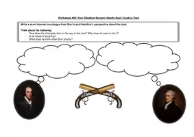 Vorschau - Arbeitsblätter - Hamilton - Material - 25 - The World Was Wide Enough - Deckblatt