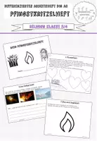 Vorschau - Arbeitsblätter - Differenziertes Pfingstkritzelheft Klasse 3/4 - Deckblatt