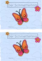 Vorschau - Arbeitsblätter - Der Schmetterling - Arbeitsheft inkl Forschertagebuch - Tiere der Wiese - Seite 1