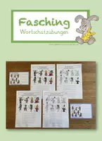 Vorschau - Arbeitsblätter - Wortschatz FASCHING - Deckblatt