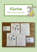 Vorschau - Arbeitsblätter - Wortschatz KÜCHE - Deckblatt