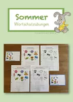 Vorschau - Arbeitsblätter - Wortschatz SOMMER - Deckblatt