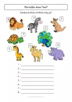 Vorschau - Arbeitsblätter - Wortschatz ZOOTIERE - Seite 2