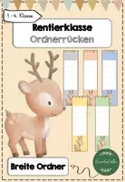 Vorschau - Bildkarten - Rentierklasse Ordnerrücken - Deckblatt