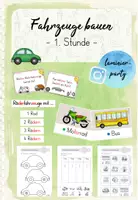 Vorschau - Unterrichtsreihen - Fahrzeuge bauen: 1. Stunde (Kl. 1) - Deckblatt