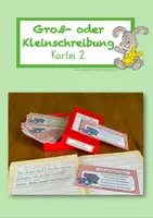 Vorschau - Stationenlernen - Groß- oder Kleinschreibung: Kartei 2 - Deckblatt