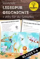 Vorschau - Arbeitsblätter - Lesespur in Reimen - Lesemotivation/ Leseförderung. Sommer - Deckblatt