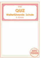 Vorschau - Spiele - Quiz WBS: Weiterführende Schule - Deckblatt