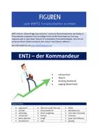 Vorschau - Arbeitsblätter - Persönlichkeitstypen: ENTJ - Figuren erstellen mit MBTI - Deckblatt