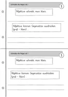 Vorschau - Arbeitsblätter - Adjektive - Adjektivheft - Pams Klasse - Seite 1