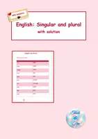 Vorschau - Arbeitsblätter - English: Singular and plural nouns with solution - Deckblatt