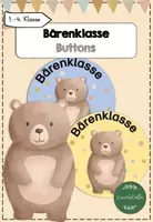 Vorschau - Fördermaterial/Inklusion - Bärenklasse Buttons - Deckblatt
