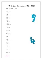 Vorschau - Arbeitsblätter - English: Numbers, time and date + solution - Seite 3
