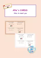 Vorschau - Präsentationen/Tafelbilder - Allie´s cards: Nice to meet you - Deckblatt