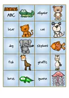 Vorschau - Spiele - Domino "Animals - ABC" für den Englischunterricht - Seite 1