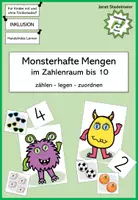 Vorschau - Fördermaterial/Inklusion - Monsterhafte Mengen im ZR 10 (zählen - legen - zuordnen) - Deckblatt