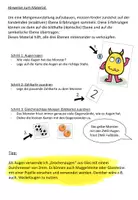 Vorschau - Fördermaterial/Inklusion - Monsterhafte Mengen im ZR 10 (zählen - legen - zuordnen) - Seite 1
