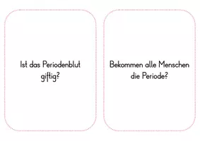 Vorschau - Aufgabenkarten - Kartenmaterial Fragen und Antworten rund um die Periode - Seite 3