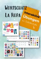 Vorschau - Merkblätter - La Ropa - Interaktive Aufgaben zum Wortfeld Kleidung - Deckblatt