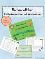 Vorschau - Arbeitsblätter - Rechenheftchen - Entdeckerpäckchen mit Wortspeicher - Deckblatt